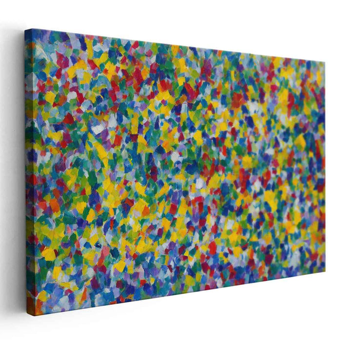 Vibrant Poetry in Strokes: Abstract Expressionist Symphony of Color Canvas Art