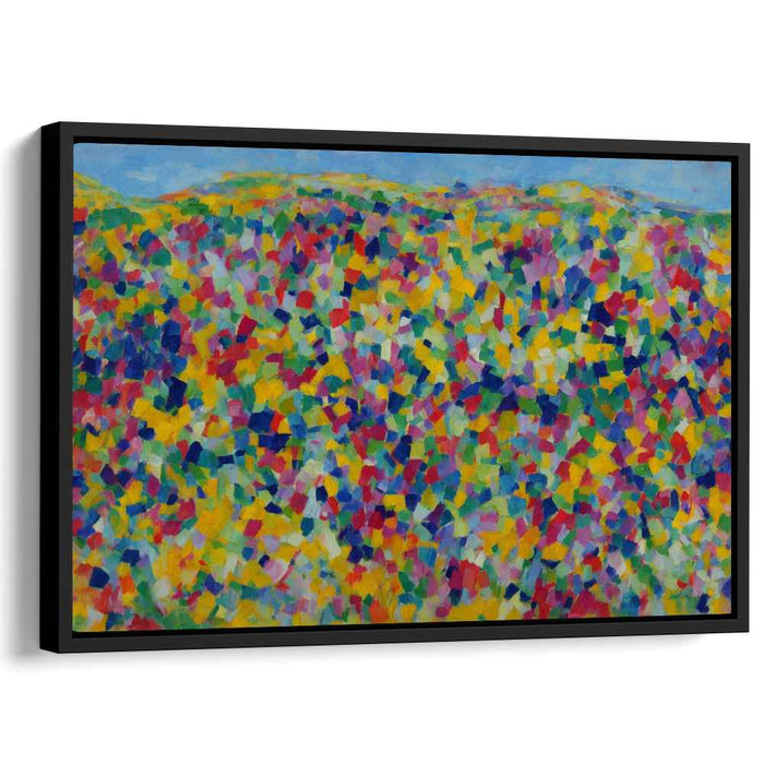 Luminous Hills: A Fauvist Landscape Exploration Canvas Art Print