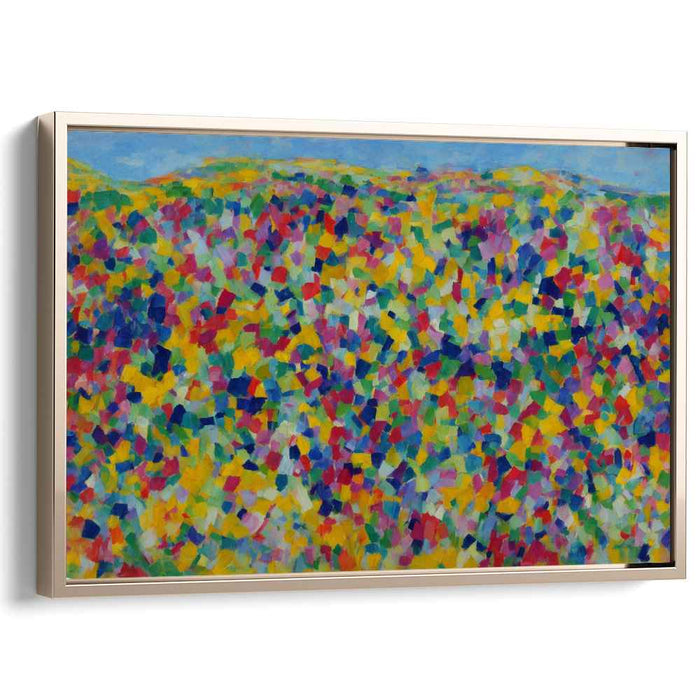 Luminous Hills: A Fauvist Landscape Exploration Canvas Art Print