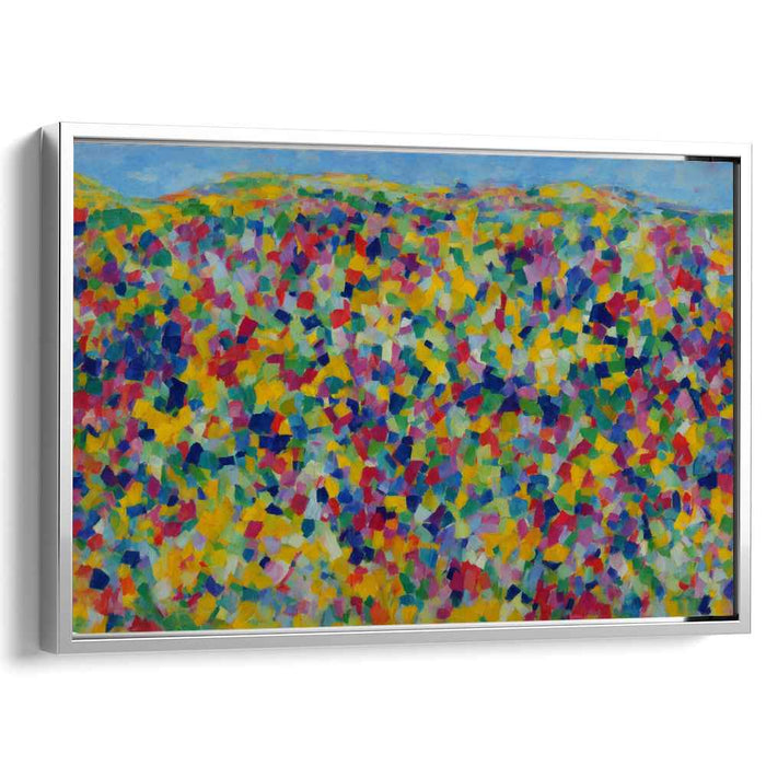Luminous Hills: A Fauvist Landscape Exploration Canvas Art Print