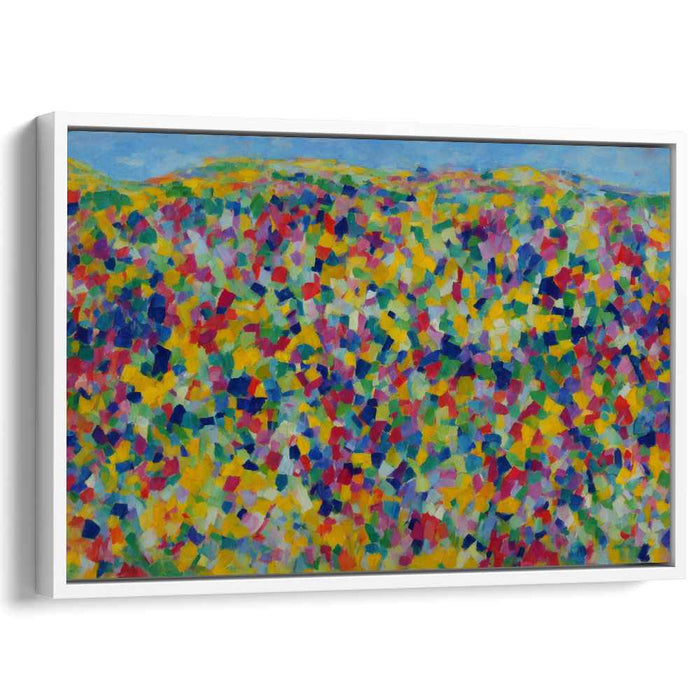 Luminous Hills: A Fauvist Landscape Exploration Canvas Art Print