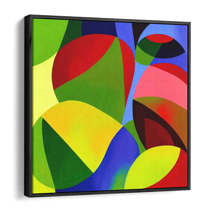 Abstract Expressionist Burst: Abstract Expressionist Color Burst Canvas Art Print