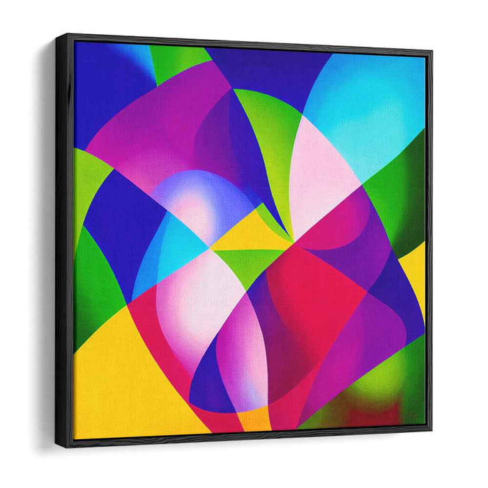 Quantum Prism: Abstract Expressionist Geometric Canvas Art Print