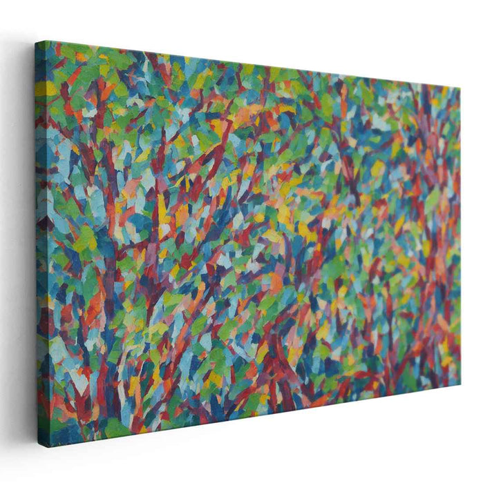 Harmonious Hues Dance: A Symphony of Color - Vibrant Landscape Canvas Art