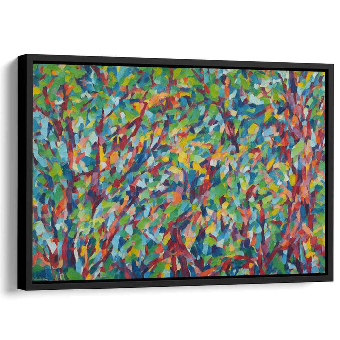 Harmonious Hues Dance: A Symphony of Color - Vibrant Landscape Canvas Art