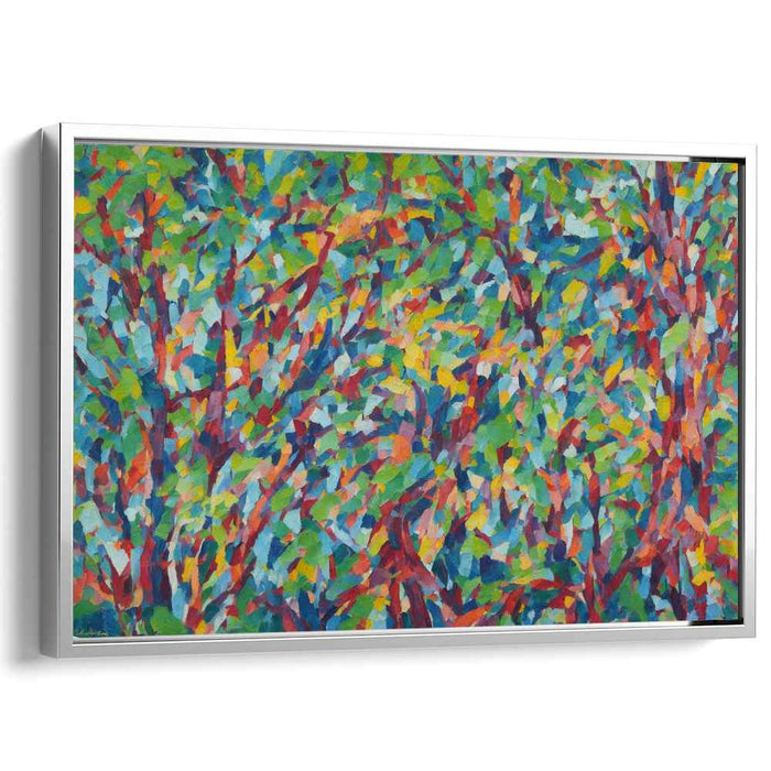 Harmonious Hues Dance: A Symphony of Color - Vibrant Landscape Canvas Art