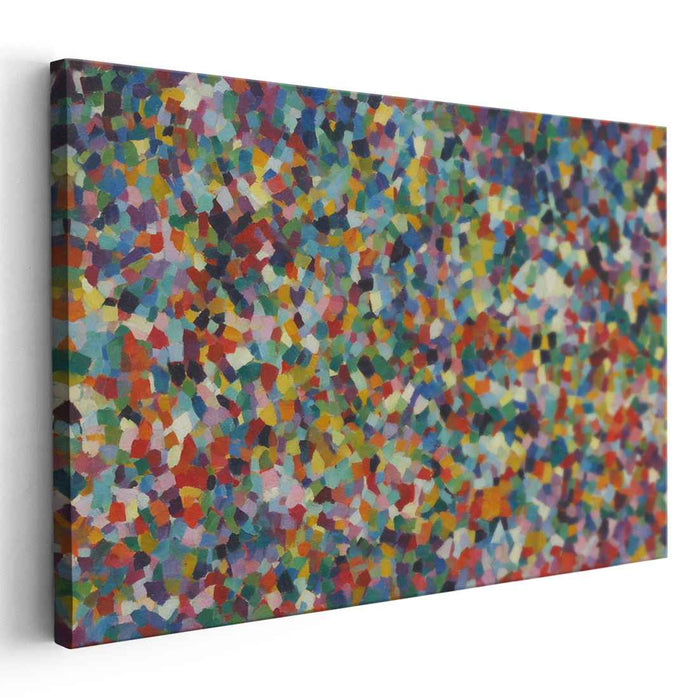 Fragments of Spectrum: Colorful Abstract Mosaic Canvas Art
