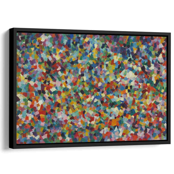 Fragments of Spectrum: Colorful Abstract Mosaic Canvas Art