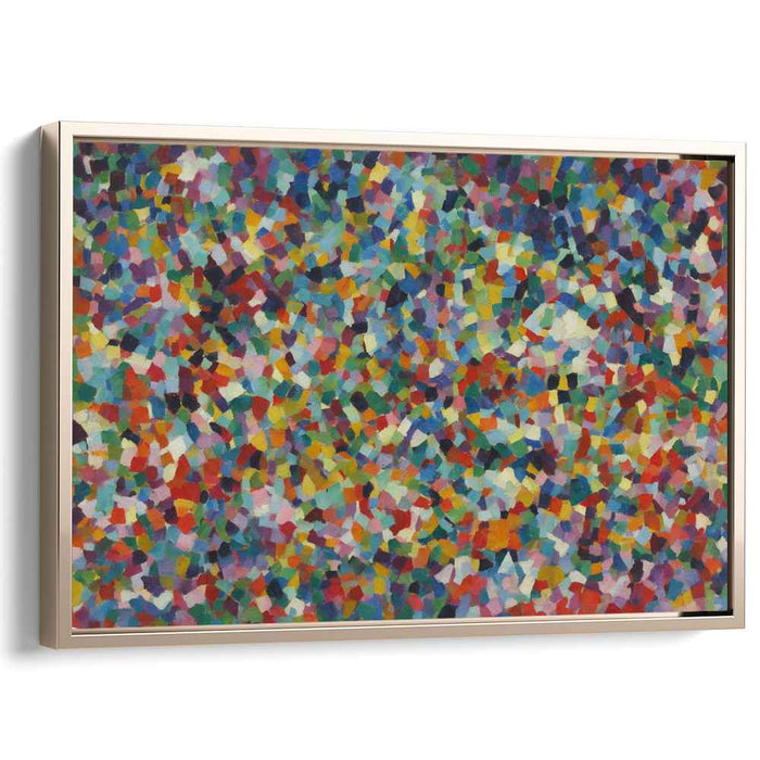 Fragments of Spectrum: Colorful Abstract Mosaic Canvas Art