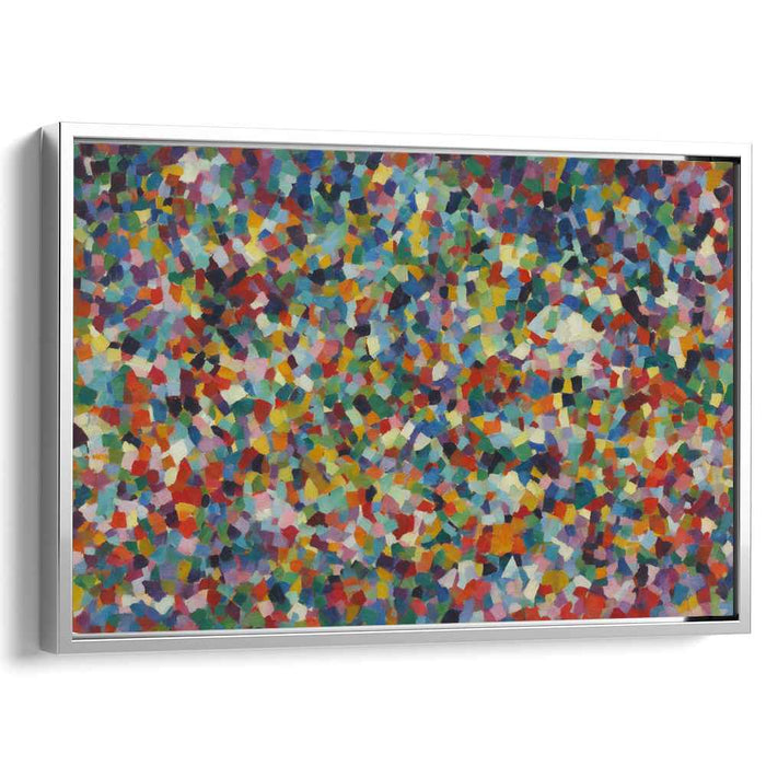 Fragments of Spectrum: Colorful Abstract Mosaic Canvas Art