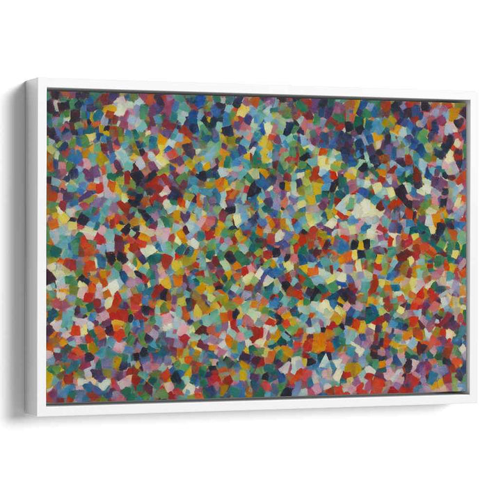 Fragments of Spectrum: Colorful Abstract Mosaic Canvas Art