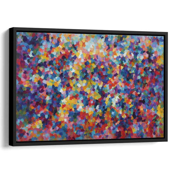 Whispers of Kaleidoscope Dreams: Colorful Abstract Mosaic Canvas Art