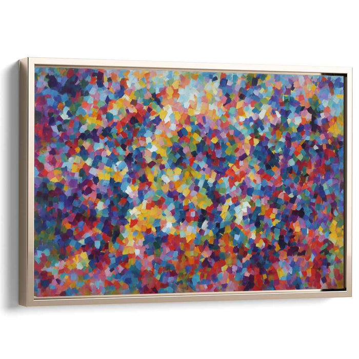 Whispers of Kaleidoscope Dreams: Colorful Abstract Mosaic Canvas Art