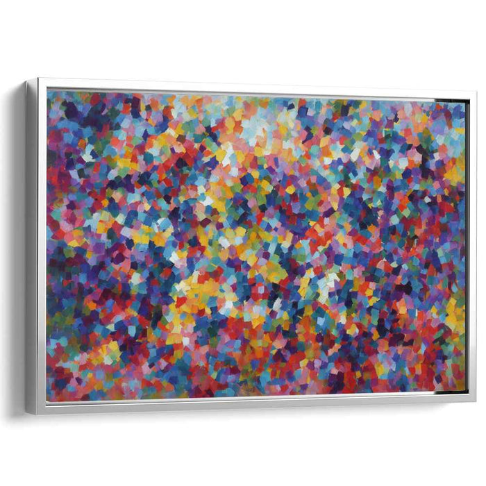 Whispers of Kaleidoscope Dreams: Colorful Abstract Mosaic Canvas Art