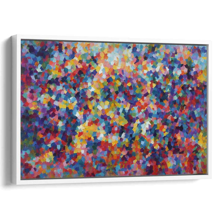Whispers of Kaleidoscope Dreams: Colorful Abstract Mosaic Canvas Art