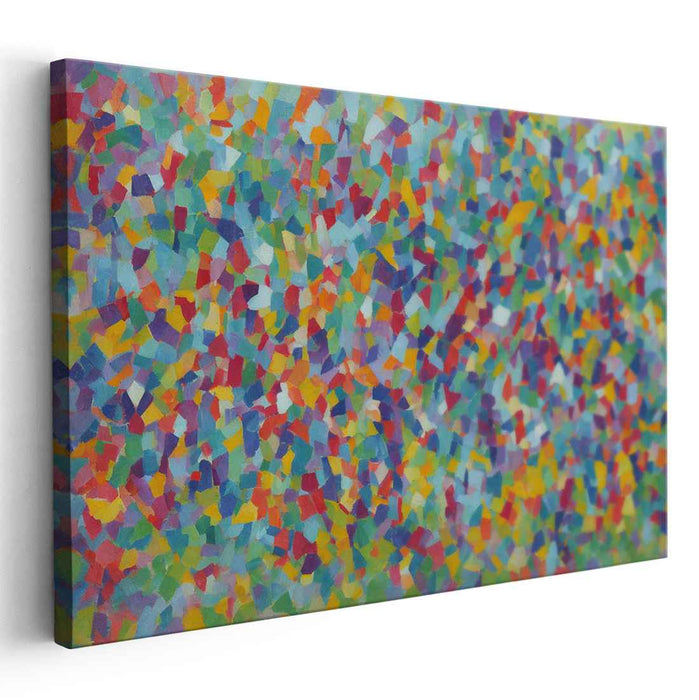 Kaleidoscope Array: Abstract Mosaic of Vibrant Colors Canvas Art