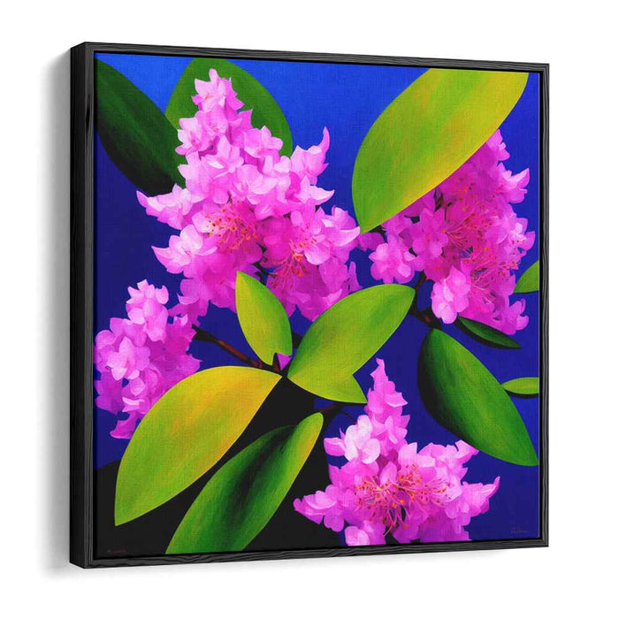 Blossoms in Bloom Abstraction: Realistic Floral Canvas Art Print