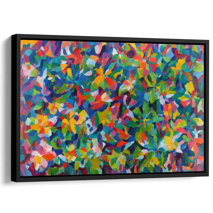 Cosmic Echoes Dance Intertwined: Abstract Orphic Explosion Canvas Art Print