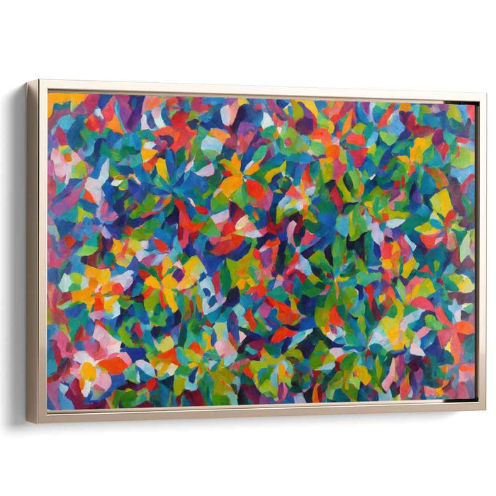 Cosmic Echoes Dance Intertwined: Abstract Orphic Explosion Canvas Art Print