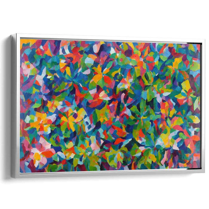 Cosmic Echoes Dance Intertwined: Abstract Orphic Explosion Canvas Art Print