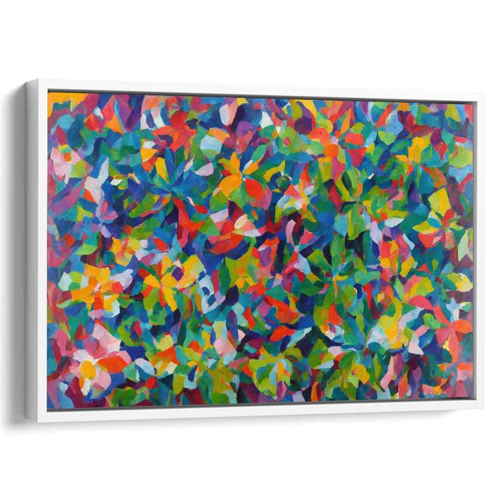 Cosmic Echoes Dance Intertwined: Abstract Orphic Explosion Canvas Art Print