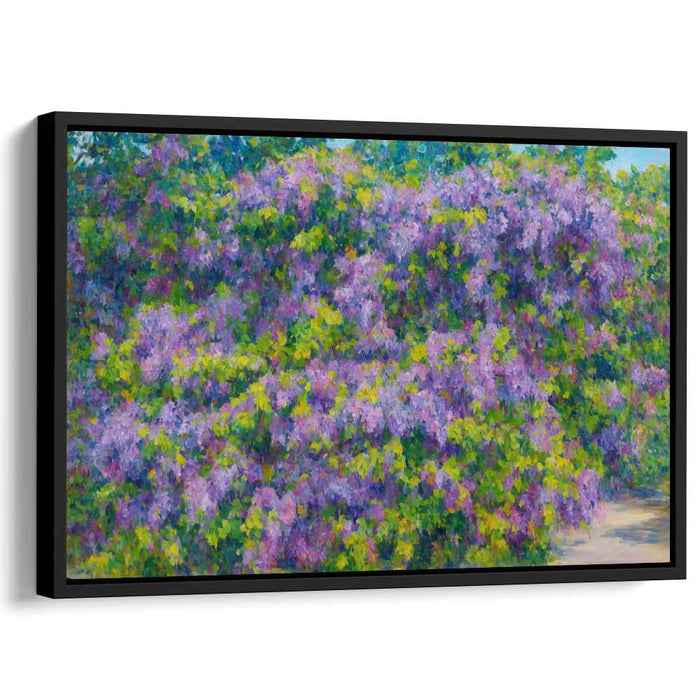 Lilac Serenade: Impressionist Purple Bloom Canvas Art Print