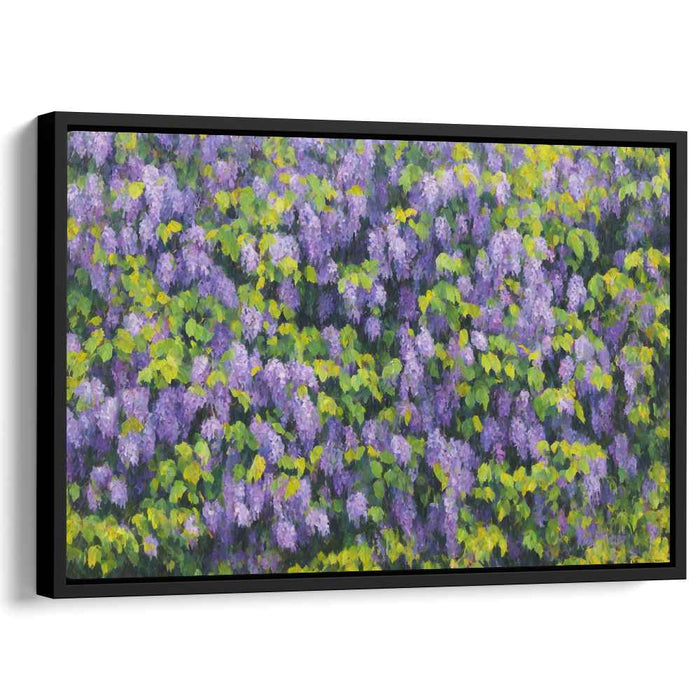 Whispers Amongst Petals: Serene Impressionist Garden Canvas Art