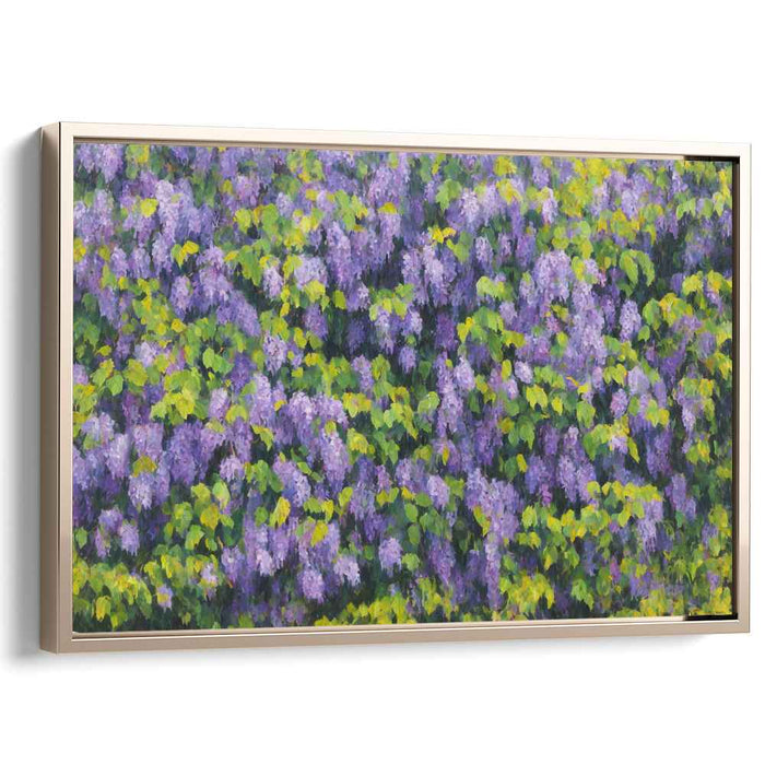 Whispers Amongst Petals: Serene Impressionist Garden Canvas Art