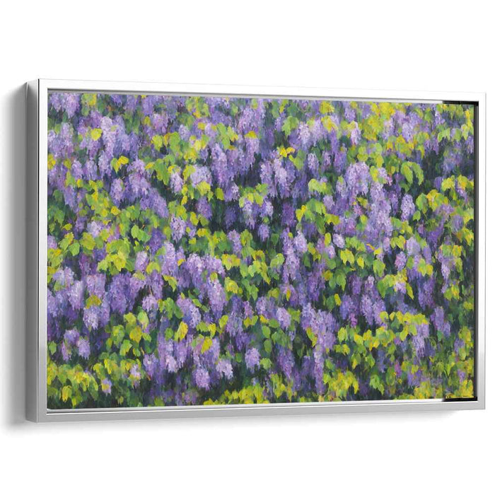 Whispers Amongst Petals: Serene Impressionist Garden Canvas Art