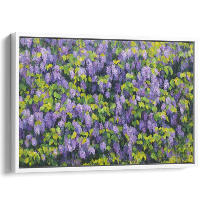 Whispers Amongst Petals: Serene Impressionist Garden Canvas Art
