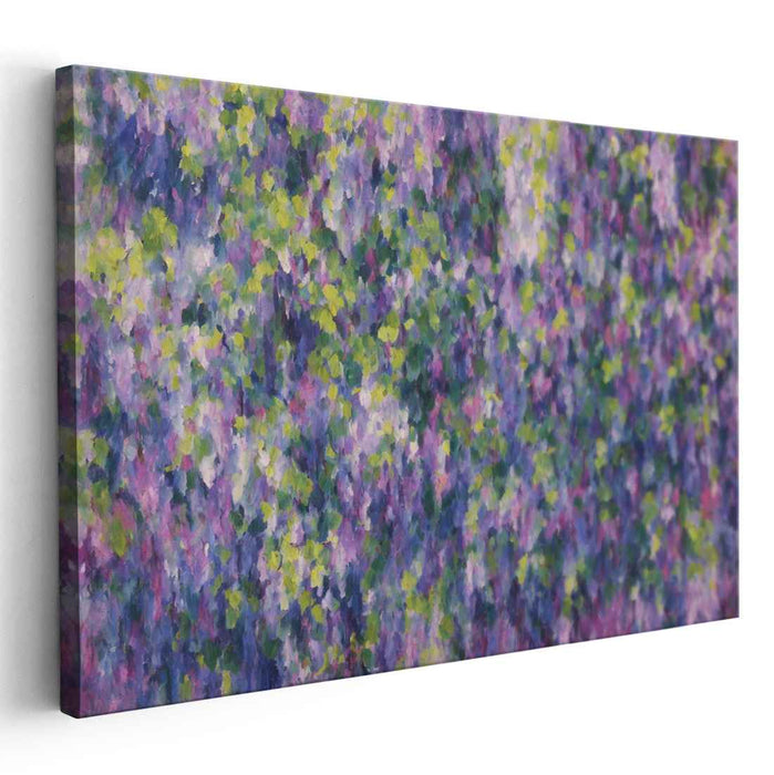 Whimsical Garden Dance: Impressionist Garden Canvas Art Print