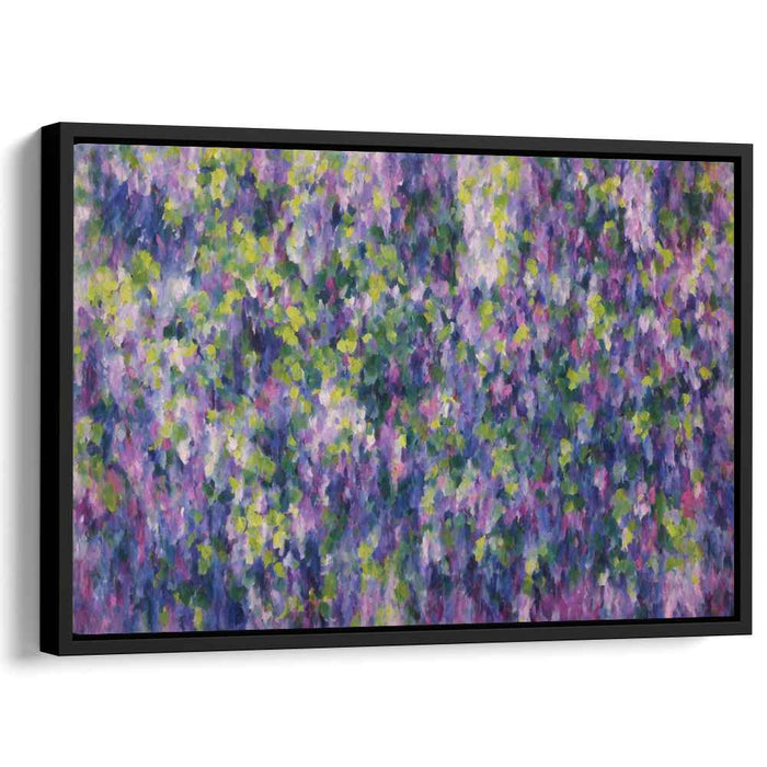 Whimsical Garden Dance: Impressionist Garden Canvas Art Print