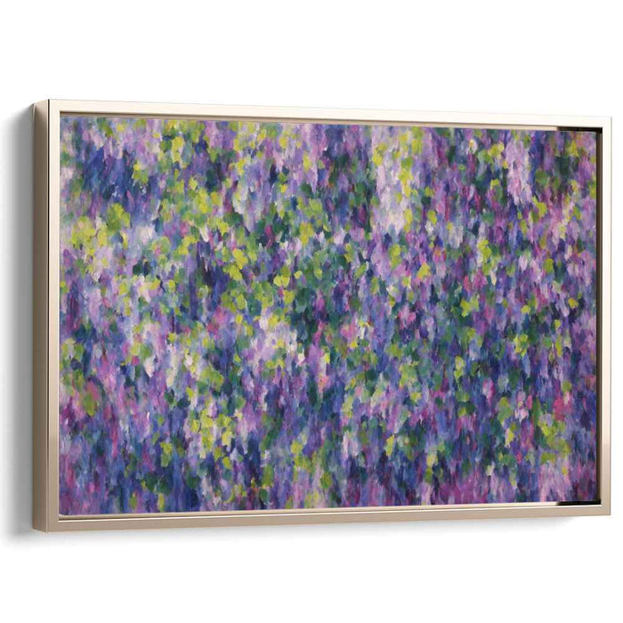 Whimsical Garden Dance: Impressionist Garden Canvas Art Print