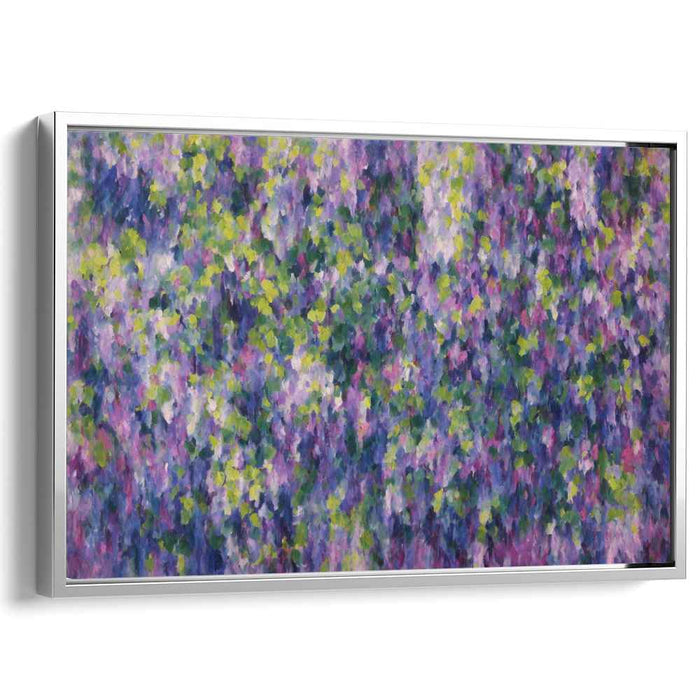 Whimsical Garden Dance: Impressionist Garden Canvas Art Print