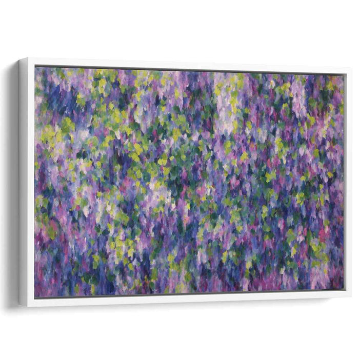 Whimsical Garden Dance: Impressionist Garden Canvas Art Print