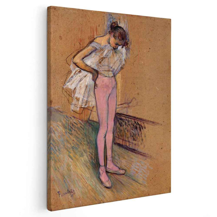 Dancer Adjusting Her Tights (1890) by Henri de Toulouse-Lautrec