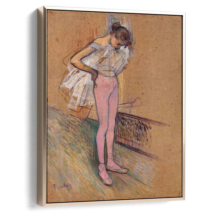 Dancer Adjusting Her Tights (1890) by Henri de Toulouse-Lautrec