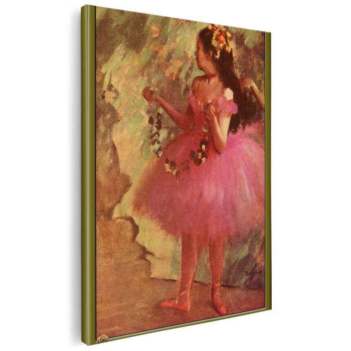 Dancer in pink dress (1880) by Edgar Degas