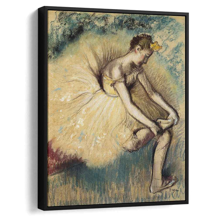 Dancer Putting on Her Slipper (1896) by Edgar Degas