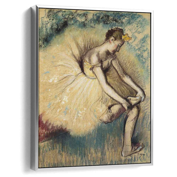 Dancer Putting on Her Slipper (1896) by Edgar Degas