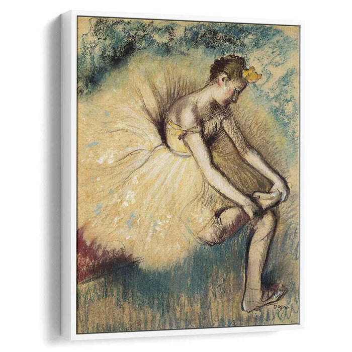 Dancer Putting on Her Slipper (1896) by Edgar Degas