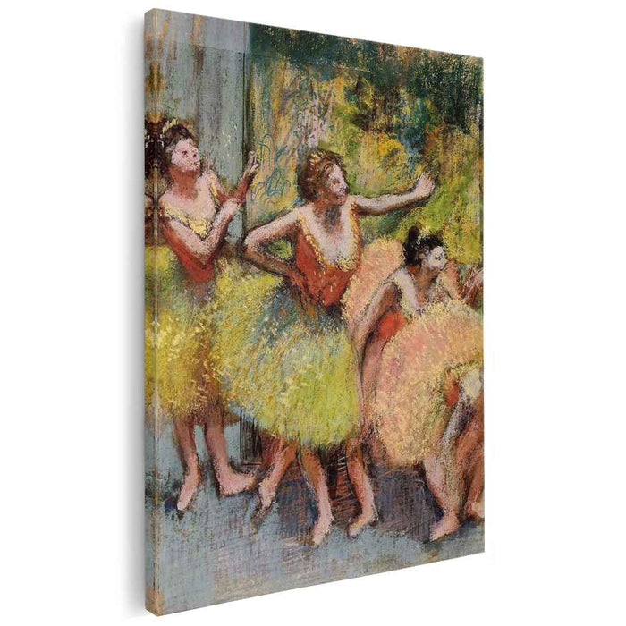 Dancers in Green and Yellow (1904) by Edgar Degas