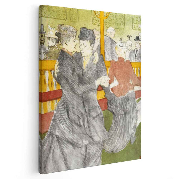 Dancing at the Moulin Rouge (1897) by Henri de Toulouse-Lautrec