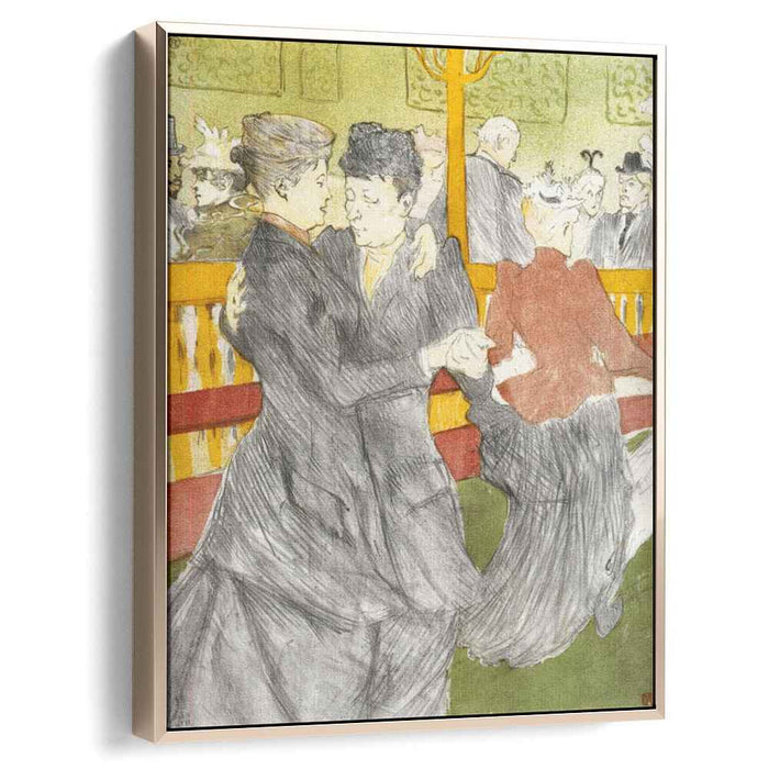 Dancing at the Moulin Rouge (1897) by Henri de Toulouse-Lautrec