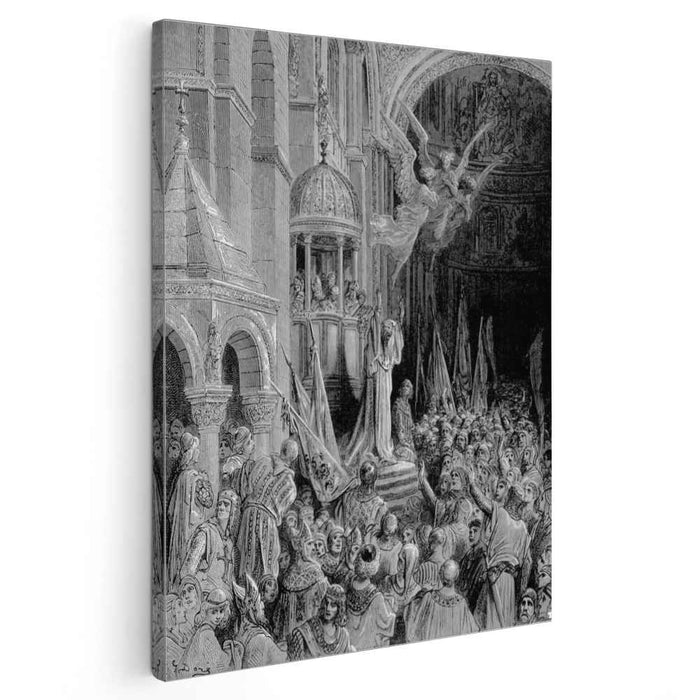 Dandolo, Doge of Venice, Preaching the Crusade by Gustave Dore