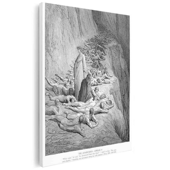 Dante and Pope Adrian V (1868) by Gustave Dore