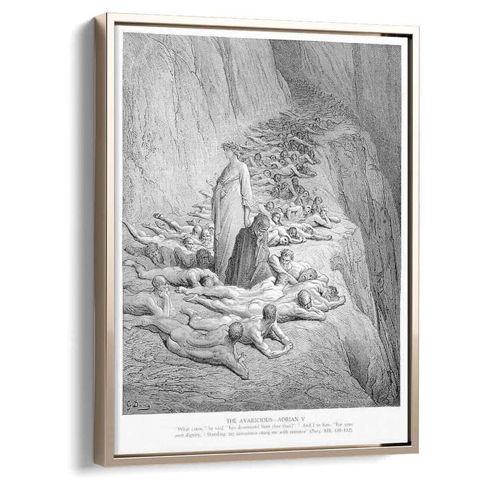 Dante and Pope Adrian V (1868) by Gustave Dore