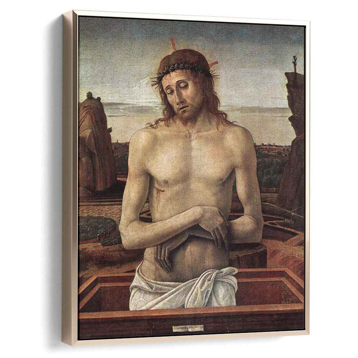 Dead Christ in the Sepulchre (1460) by Giovanni Bellini