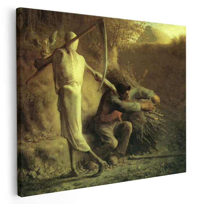 Death and the woodcutter (1859) by Jean-Francois Millet
