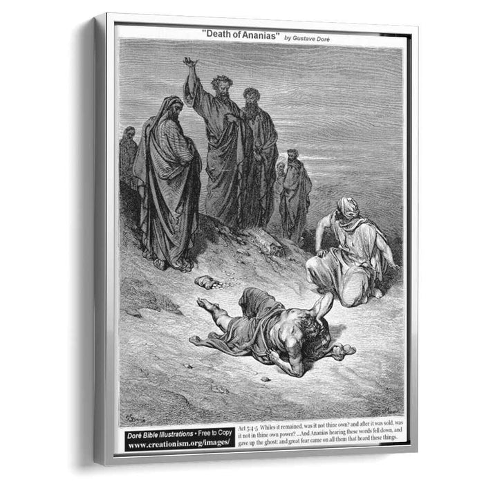 Death Of Ananias by Gustave Dore